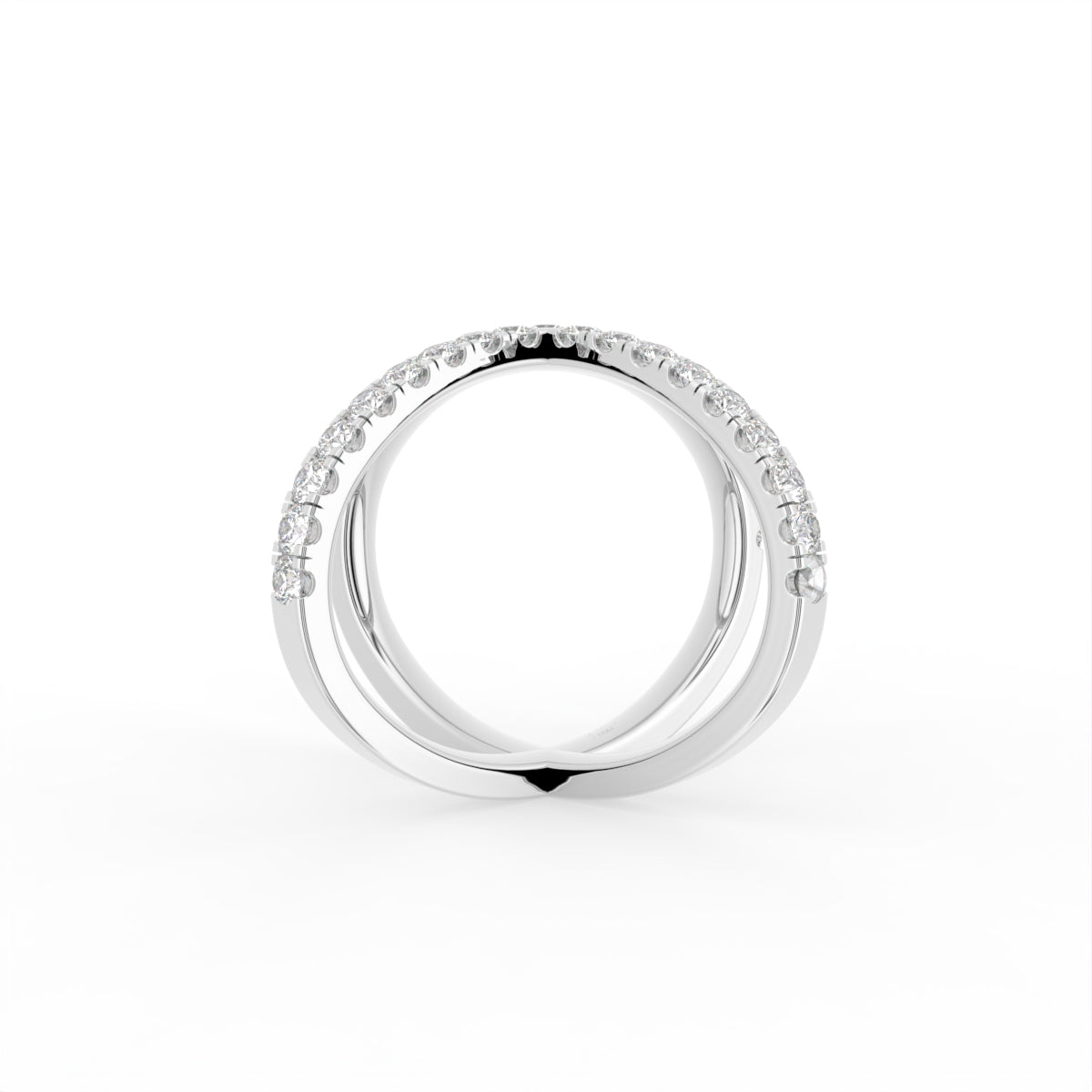 18K Bespoke Diamond Ring — FRONT
