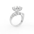 18K Pear Solitaire Diamond Engagement Ring — 3D VIEW