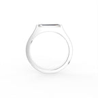 18K Bespoke Baguette Diamond Ring — FRONT