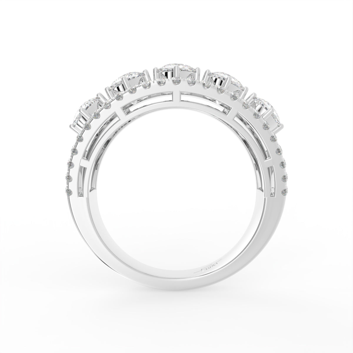 18K Cushion Diamond Statement Ring — FRONT