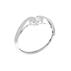 Sterling Silver Diamond Bangle — 3D / RIGHT