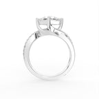 vimg:Z00227|18K Princess Diamond Solitaire Engagement Ring — FRONT