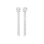 18K Round Diamond Drop Earrings — TOP