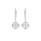 18K Drop Diamond Earrings — TOP
