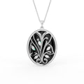14K Rose Gold Marquise Diamond Pendant — FRONT