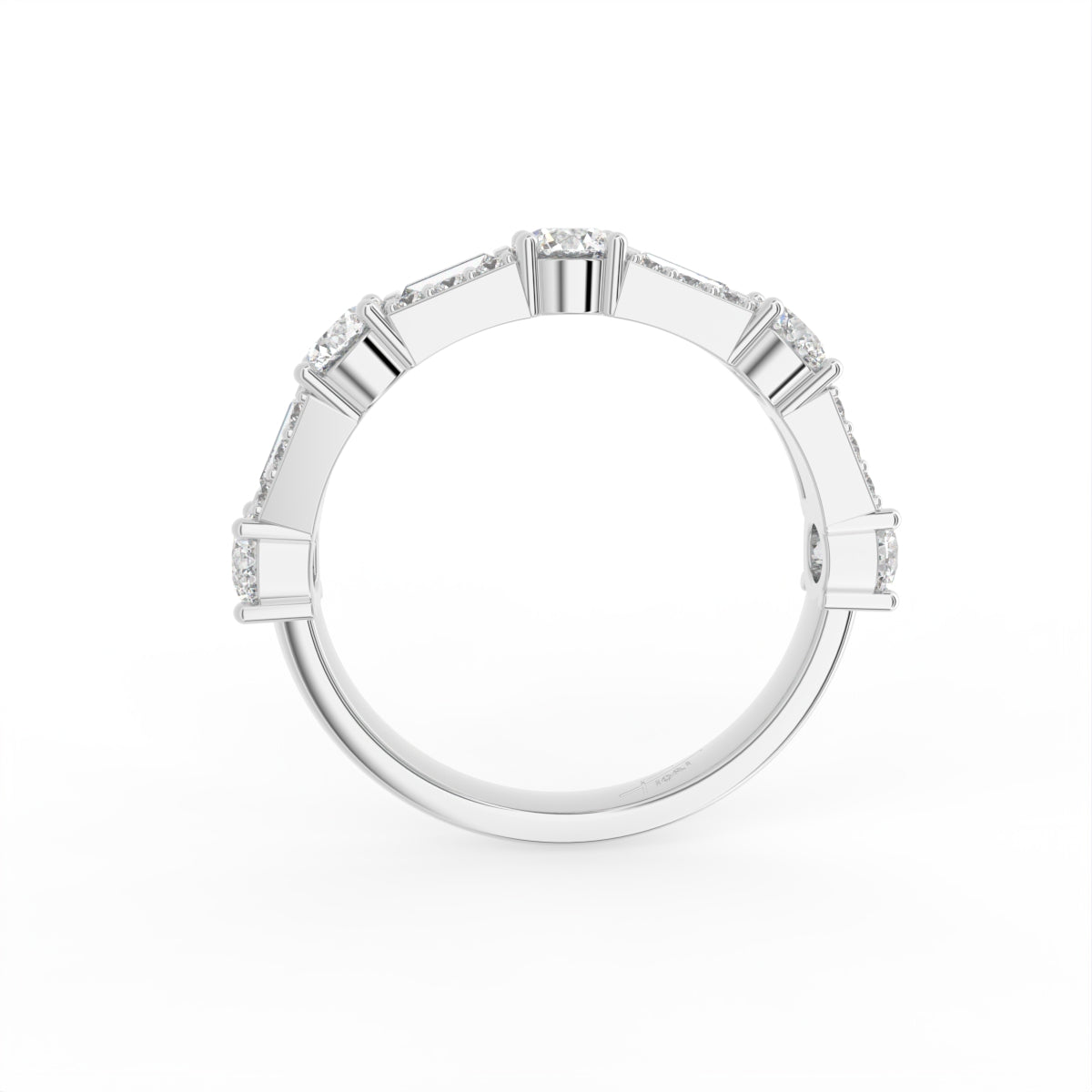 vimg:FJ5124|vimg:FJ5122|14K Eternity Round Diamond Ring — FRONT