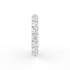 18K Full Eternity Round Diamond Ring — SIDE