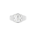18K Bespoke Cushion Bezel Diamond Ring — TOP