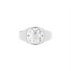 18K Bespoke Cushion Bezel Diamond Ring — TOP