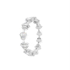 18K Baguette Eternity Diamond Ring — 3D VIEW