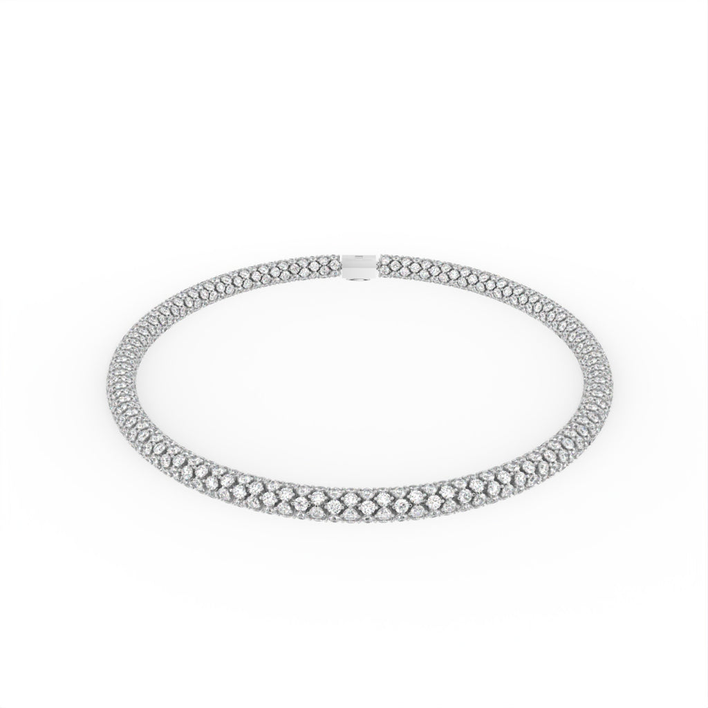 Sterling Silver Diamond Necklace — IMAGE URL