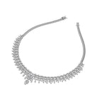 18K Pear Diamond Necklace — 3D VIEW
