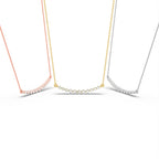18K Geometric Round Diamond Pendant — 3 COLOR