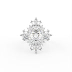 18K Solitaire Diamond Ring — TOP