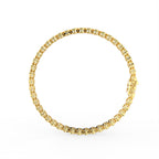 Sterling Silver Diamond Bracelet — FRONT/BACK