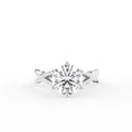 18K Solitaire Diamond Engagement Ring — TOP