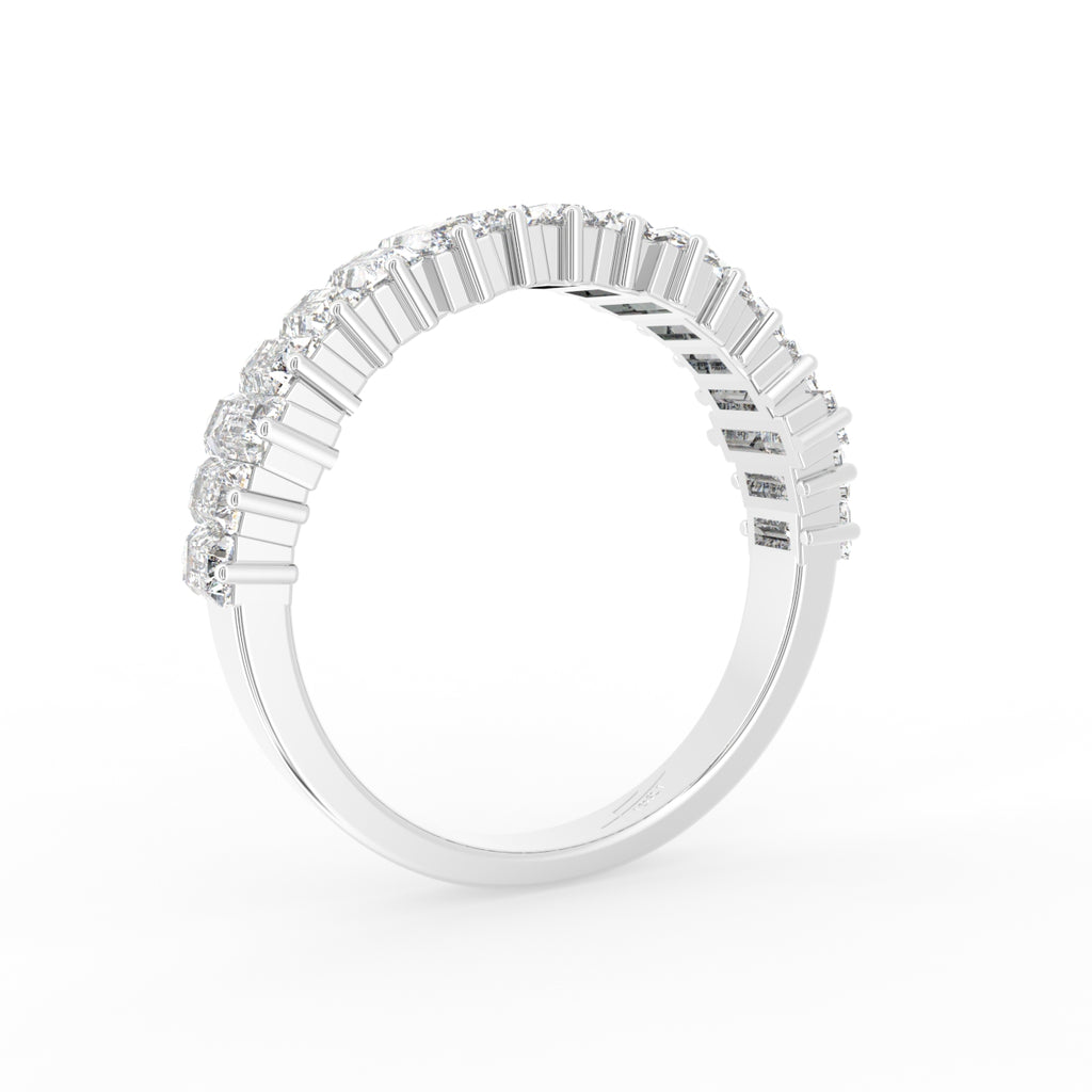 18K Eternity Baguette Diamond Ring — 3D VIEW