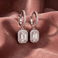 18K Diamond Drop Earrings — AI cloth, in-house