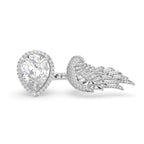 18K Bespoke Pear and Wing Diamond Ring — TOP