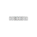 14K White Gold Eternity Radiant Diamond Ring — TOP
