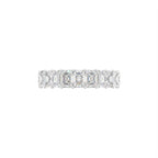 14K White Gold Eternity Radiant Diamond Ring — TOP