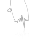 18K Heartbeat Diamond Pendant — RIGHT