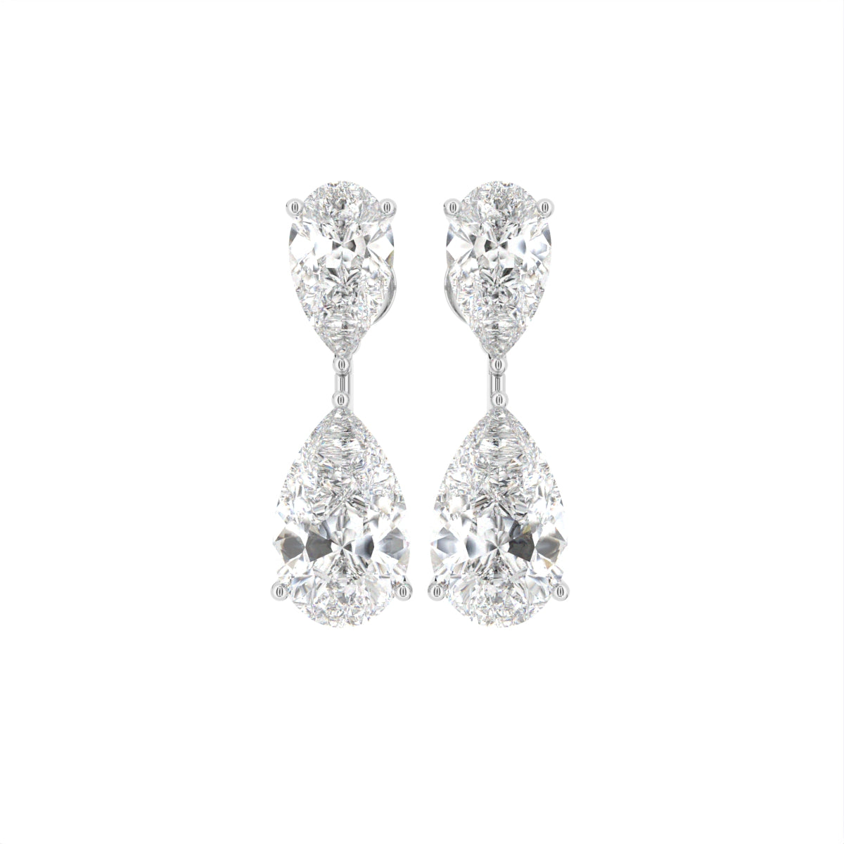 18K Diamond Drop Earrings — TOP