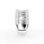 18K Eternity Baguette Diamond Ring — SIDE