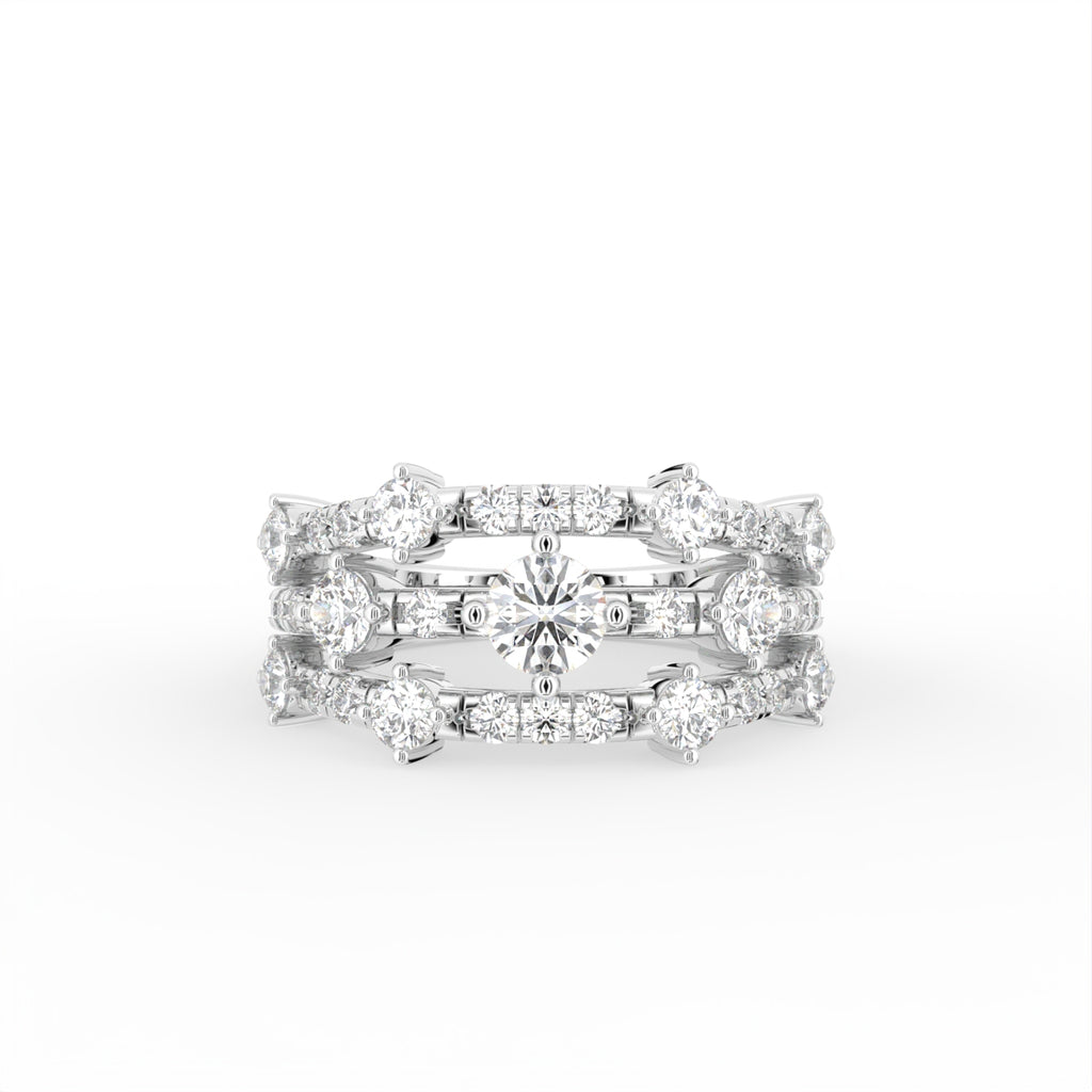 vimg:FJ6089|vimg:FJ6121|18K Round Diamond Statement Ring — TOP