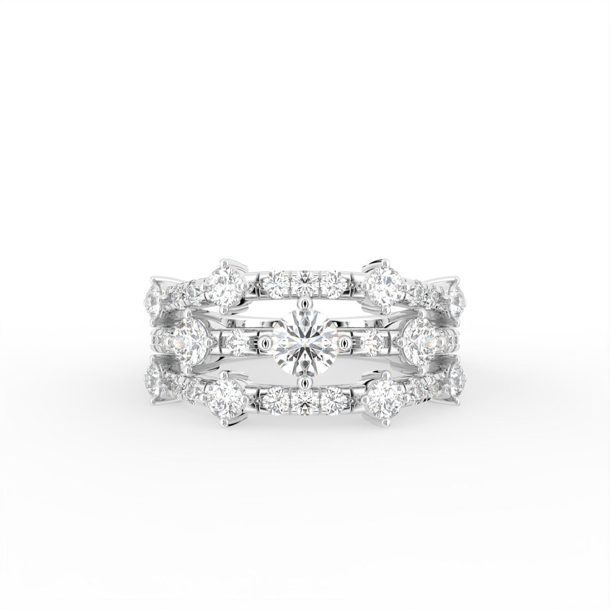 vimg:FJ6089|vimg:FJ6121|18K Round Diamond Statement Ring — TOP