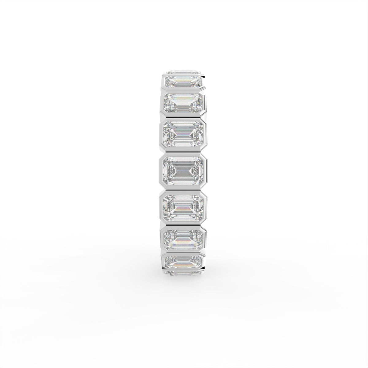 Sterling Silver Diamond Ring — 3D / RIGHT