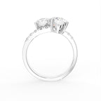 18K Bespoke Round Brilliant Diamond Ring — FRONT