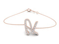 18K Alphabet Diamond Bracelet — TOP