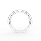 18K Eternity Baguette Diamond Ring — FRONT