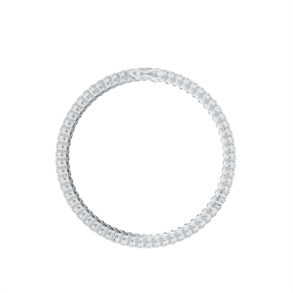 18K Bespoke Baguette Diamond Bracelet — FRONT