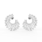 18K Fan Bespoke Diamond Earrings — TOP