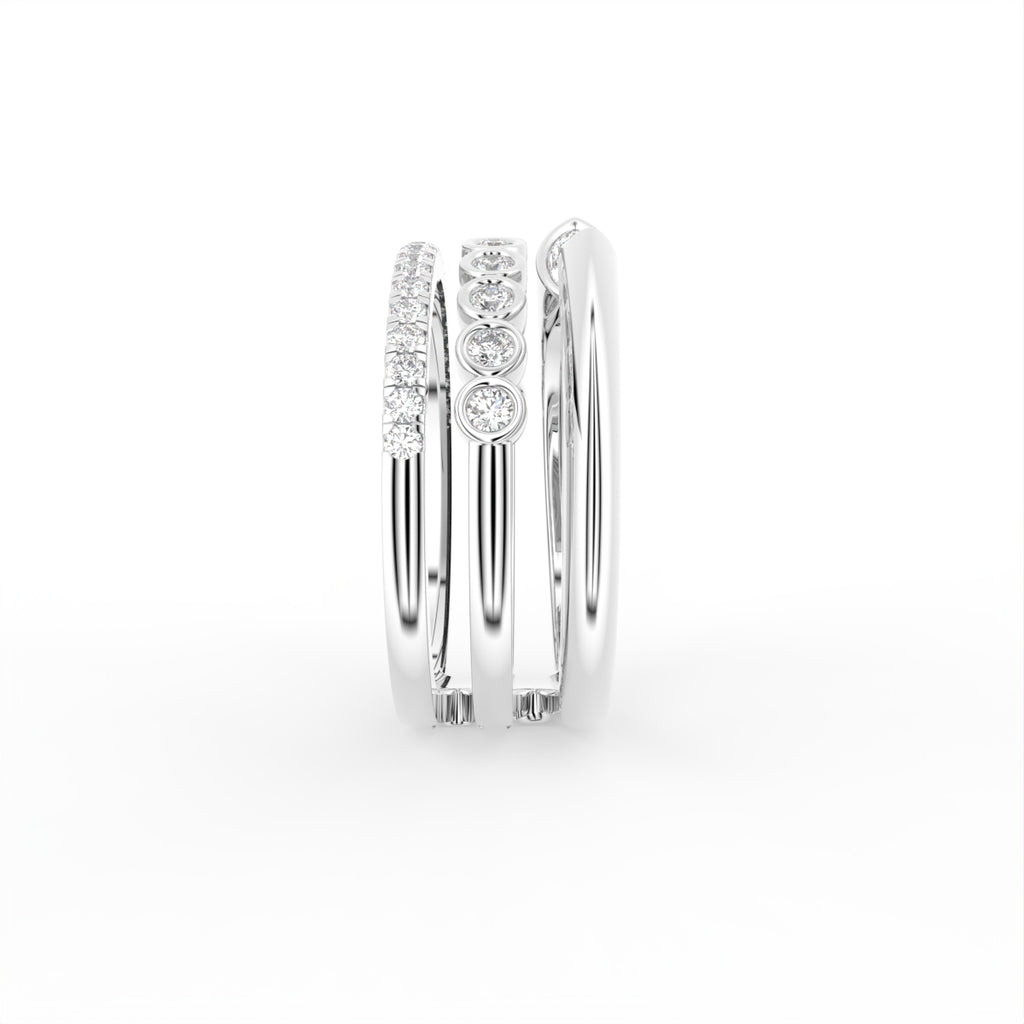 18K Bespoke Diamond Ring — SIDE