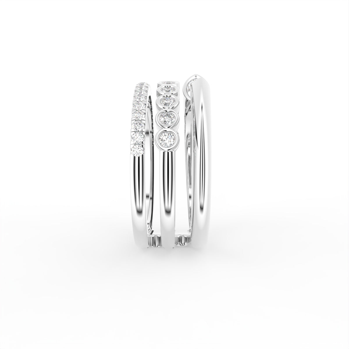 18K Bespoke Diamond Ring — SIDE