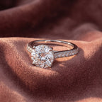 18K Solitaire Diamond Engagement Ring — AI cloth, in-house