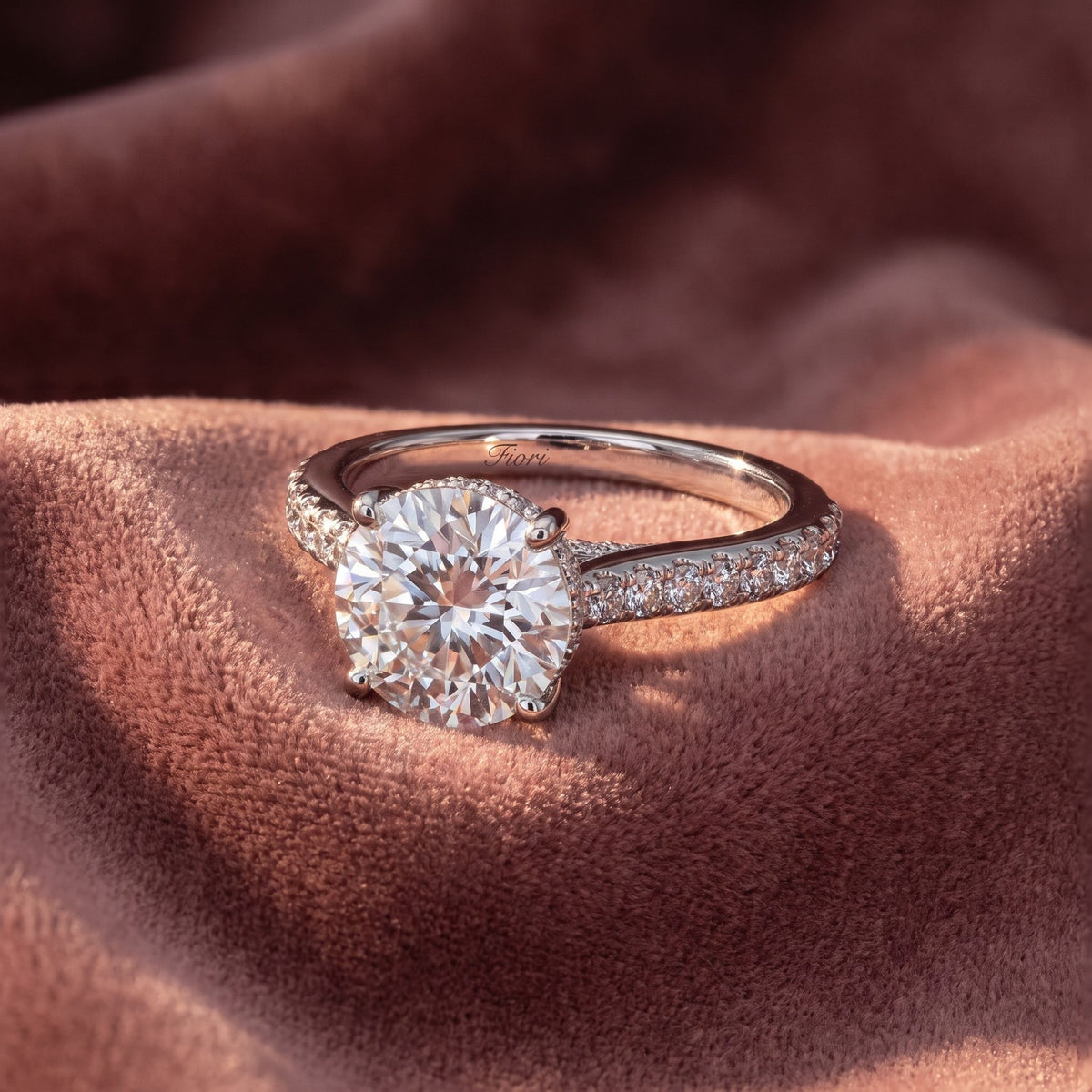 18K Solitaire Diamond Engagement Ring — AI cloth, in-house