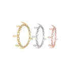 18K Charm Diamond Bracelet — 3 COLOR