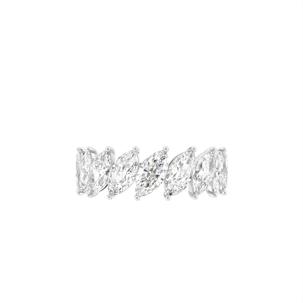vimg:FJ4665|vimg:FJ4672|vimg:FJ4673|14K White Gold Eternity Marquise Diamond Ring — TOP