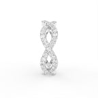vimg:FJ4824|vimg:FJ4825|14K White Gold Eternity Round Diamond Ring — SIDE