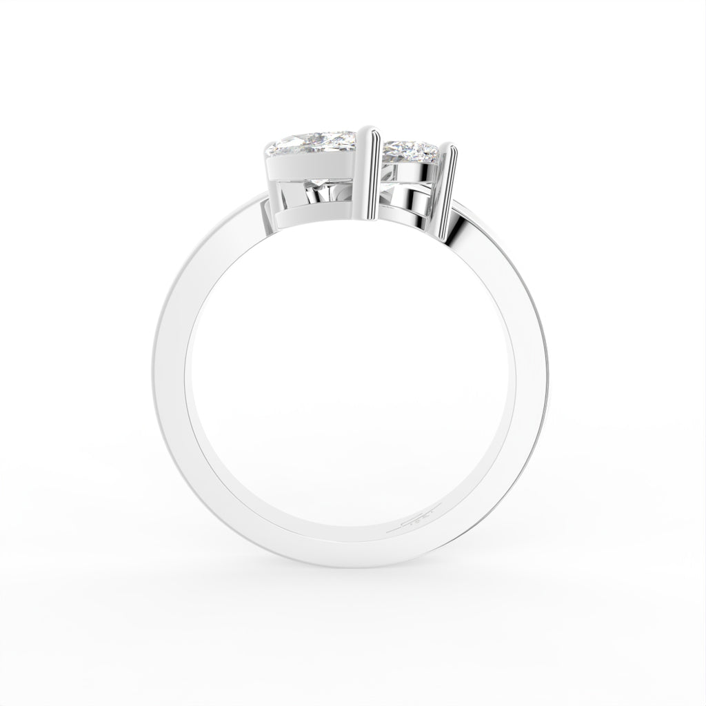 18K Bespoke Marquise Diamond Ring — FRONT