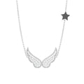 vimg:FJ6482|vimg:FJ3365|vimg:FJ3374|vimg:FJ3336|vimg:FJ3326|vimg:FJ3323|18K Wings Round Diamond Pendant — FRONT