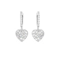 18K Bezel Diamond Drop Earrings — TOP