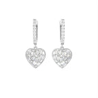 18K Bezel Diamond Drop Earrings — TOP