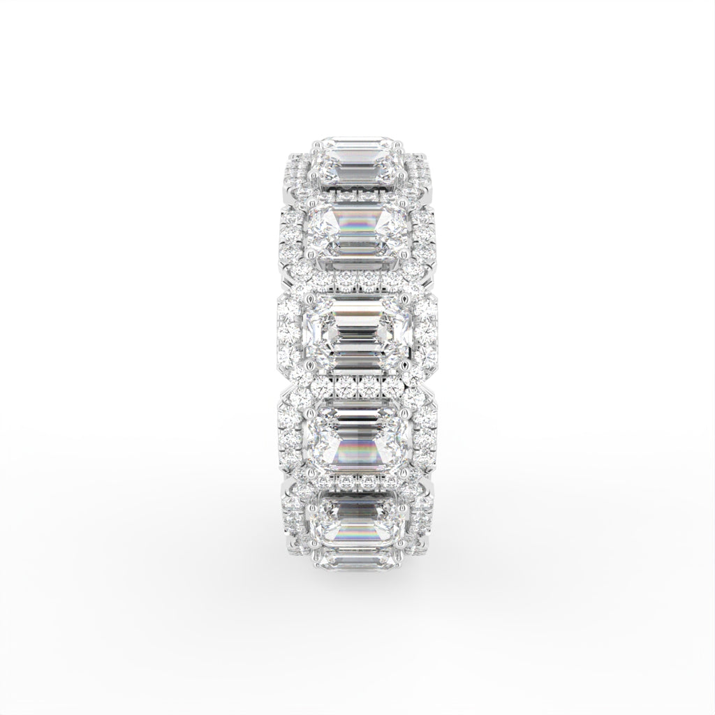 18K Eternity Diamond Ring — SIDE