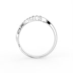 18K Bespoke Baguette Diamond Pave Ring — FRONT