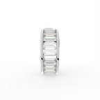 18K Baguette Diamond Piercing Earrings — BACK